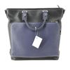 Image 8 : Gucci Black Navy Blue Leather Cosmopolis Tote Bag