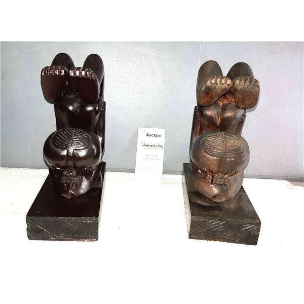 Pair of 8" Carvings A