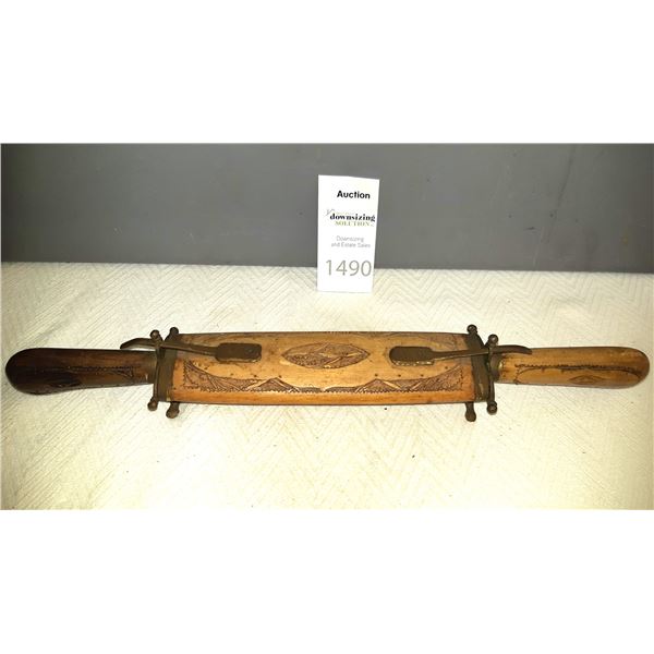 Antique Indian Carving Set A