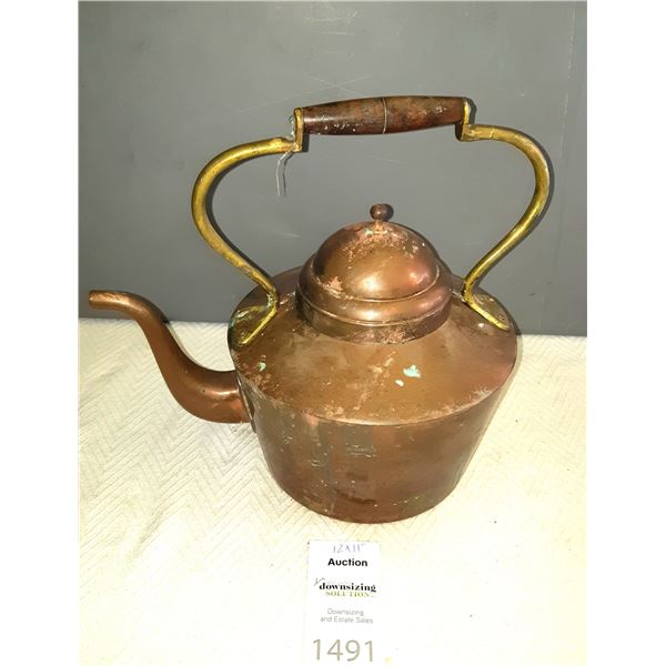 Antique Copper Kettle A