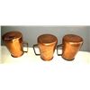 Image 4 : Set 3 Copper Mugs A