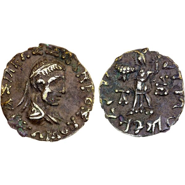 BACTRIA: Zoilos II, ca. 55-35 BC, AR drachm (2.3g), -55, bold VF-EF