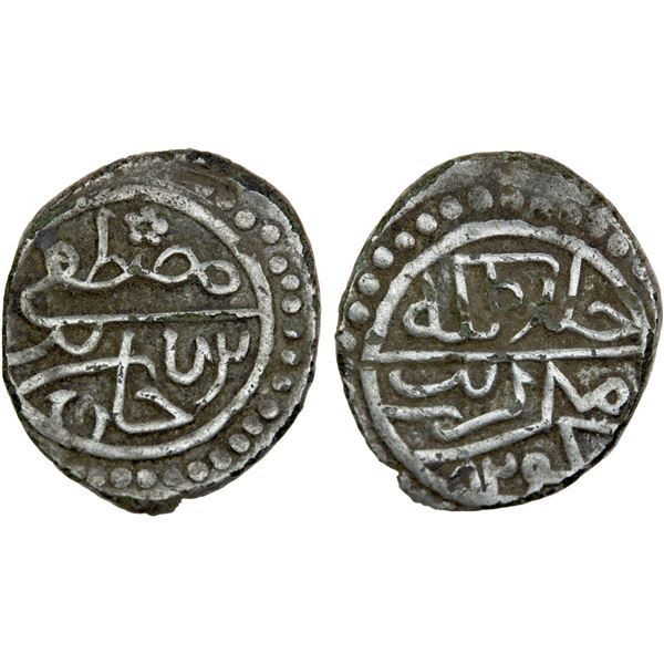 OTTOMAN EMPIRE: Mustafa Celebi, 1419-1422, AR akce (0.94g), Edirne, AH824, VF-EF