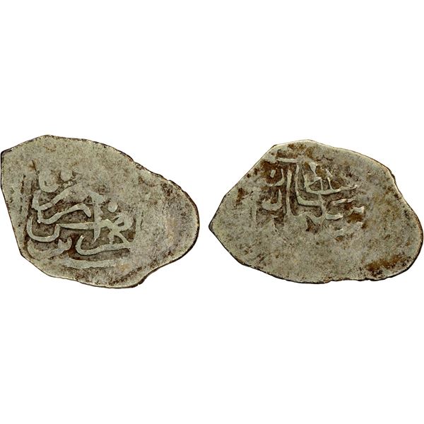 OTTOMAN EMPIRE: Süleyman I, 1520-1566, AR square nasri (0.59g), Jaza'ir, ND, Fine