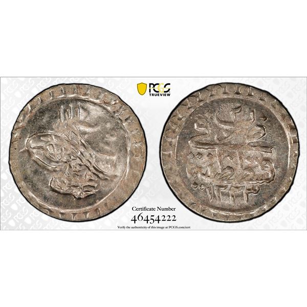 TURKEY: Mahmud II, 1808-1839, AR para, Kostantiniye, AH1223 year 2, PCGS MS64