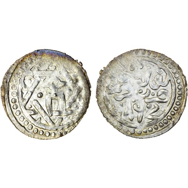 GOLDEN HORDE: Töle Buqa, 1287-1290, AR dirham (1.78g), Qrim (Crimea), AH686, choice EF