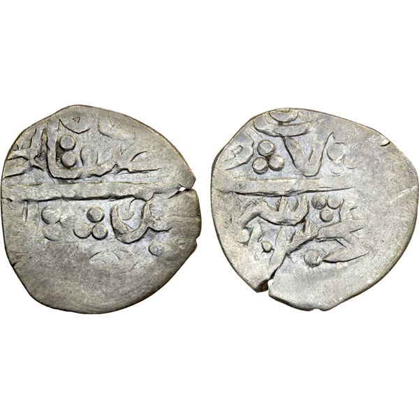 CRIMEA: GIRAY KHANS: Safa Giray, 1691-1692, AR beshlik (0.92g), Baghcha-Saray, AH1103, strong VF
