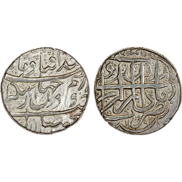 ZAND: Karim Khan, 1753-1779, AR double abbasi (9.01g), Mazandaran, AH1192, VF-EF