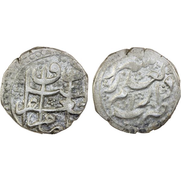 ZAND: Ja'far Khan, 1785-1789, AR rupi (10.95g), Shiraz, ND, VF