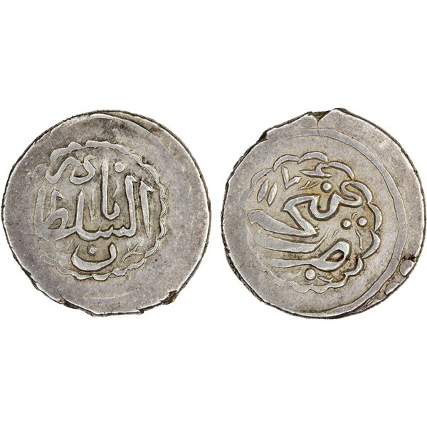 GANJA: Muhammad Hasan Khan, 1760-1780, AR abbasi (4.65g), Ganja, AH1176, VF-EF