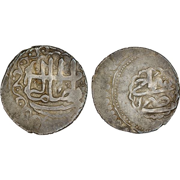 SHIRVAN: Fath 'Ali Khan, 1766-1788, AR abbasi (3.57g), Shimakhi, AH1186, EF