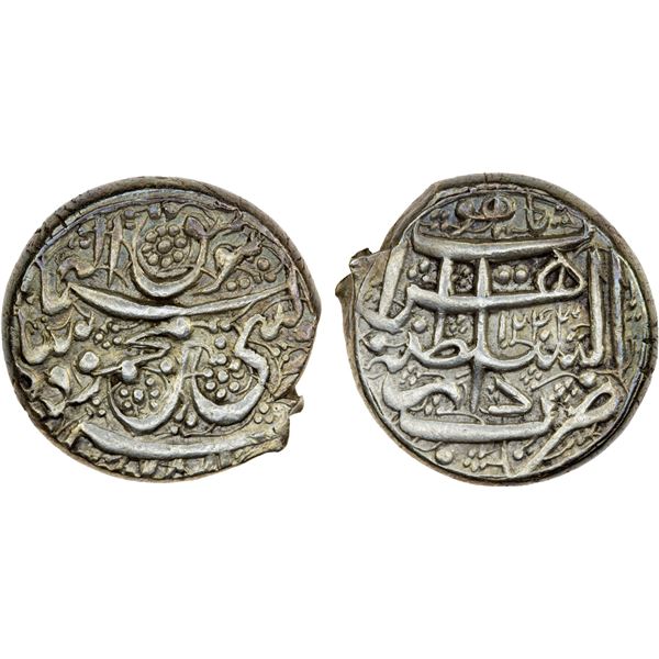 DURRANI: Mahmud Shah, at Herat, 1801-1829, AR rupee (10.23g), Herat, AH1243, choice EF