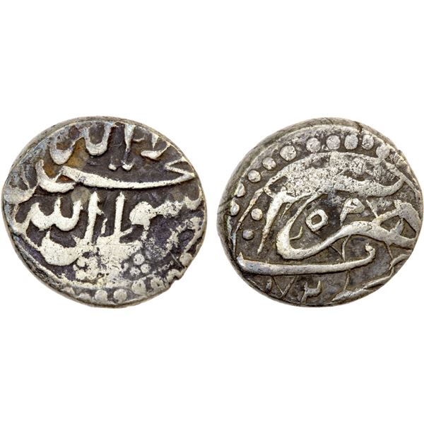 ALIKOZAY: Yar Muhammad Khan, 1842-1851, AR jendak (1.88g), Herat, AH1259, Fine