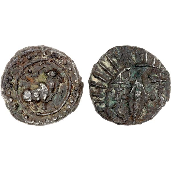 ANCIENT INDIA: VISHNUKUNDIN: Anonymous, 6th century, BI unit (2.37g), VF-EF