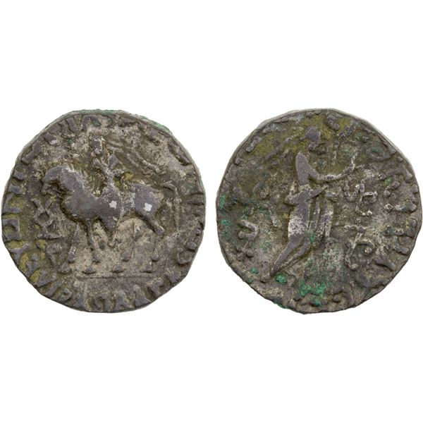 INDO-PARTHIAN: Abdagases, ca. 55-65, BI tetradrachm (10.22g), Taxila region, nearly EF