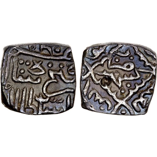 KASHMIR: Fath Shah, 1487-1517, AR sasnu (6.15g), Kashmir, AH842 sic, VF-EF