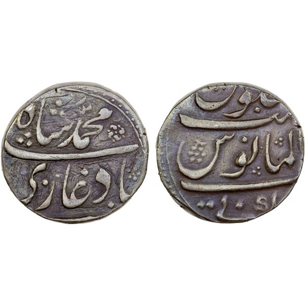 MUGHAL: Muhammad Shah, 1719-1748, AR rupee (11.41g), Kankurti, ND, VF