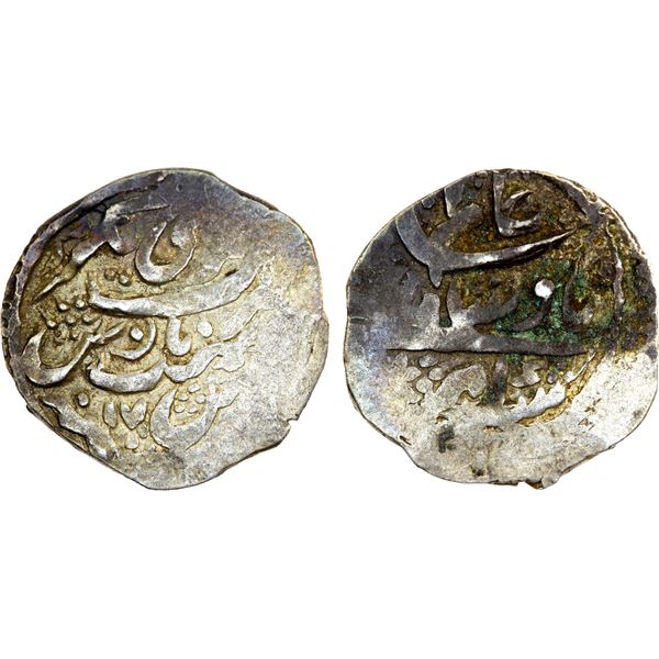 GARHWAL: Lallat Shah, 1772-1781, AR timasha (2.25g), Srinagar, year 17, VF