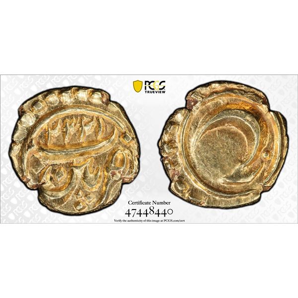MYSORE: Tipu Sultan, 1782-1799, AV fanam (0.39g), Patan, AM"1232", PCGS MS63