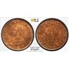 Image 1 : BRITISH INDIA: George V, 1910-1936, AE 1/12 anna, 1923(b), PCGS MS65 RD