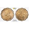 Image 1 : BRITISH INDIA: George V, 1910-1936, 1 anna, 1923(b), PCGS MS65