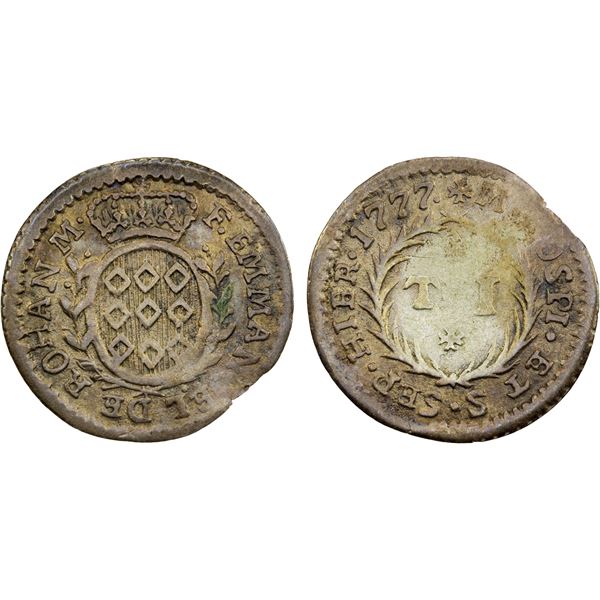 MALTA: Emmanuel de Rohan, 1775-1797, AR taro, 1777, Fine