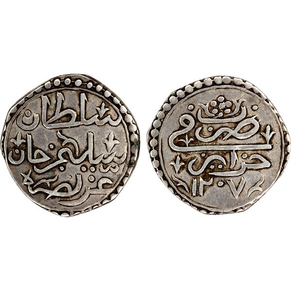 ALGIERS: Selim III, 1789-1807, AR 1/8 budju, Jaza'ir, AH1207, VF-EF