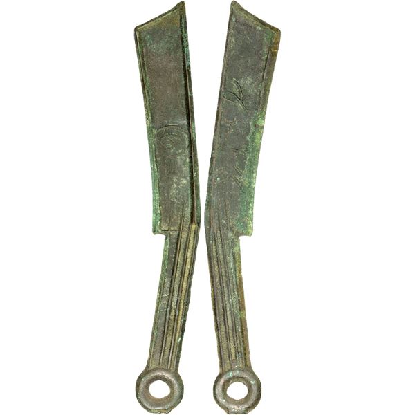 WARRING STATES: State of Yan, 400-220 BC, AE knife money (15.94g), EF