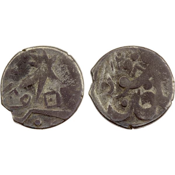 SINKIANG: Kuang Hsu, 1875-1908, AR 1/2 miscal (5 fen), (1.67g), Aksu, AH1298, Fine