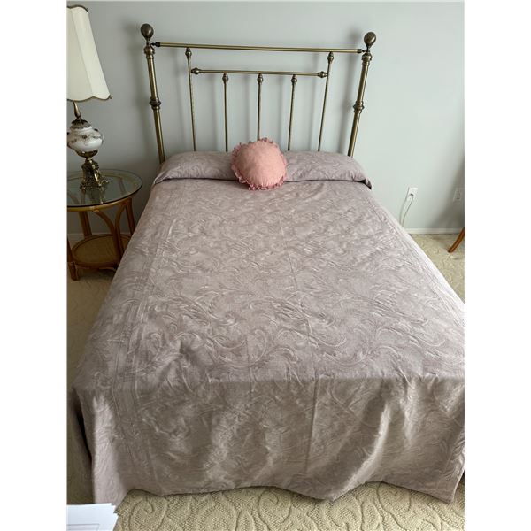 Double headboard rails and mattress and box spring