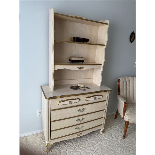 Dresser with shelf 38x16.5 x 32 is the dresser