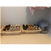 Image 1 : Shoe shelves, shoes size 6ish  and stool
