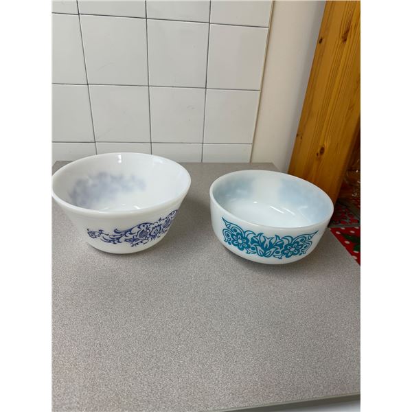 Fire king bowls one slight chip