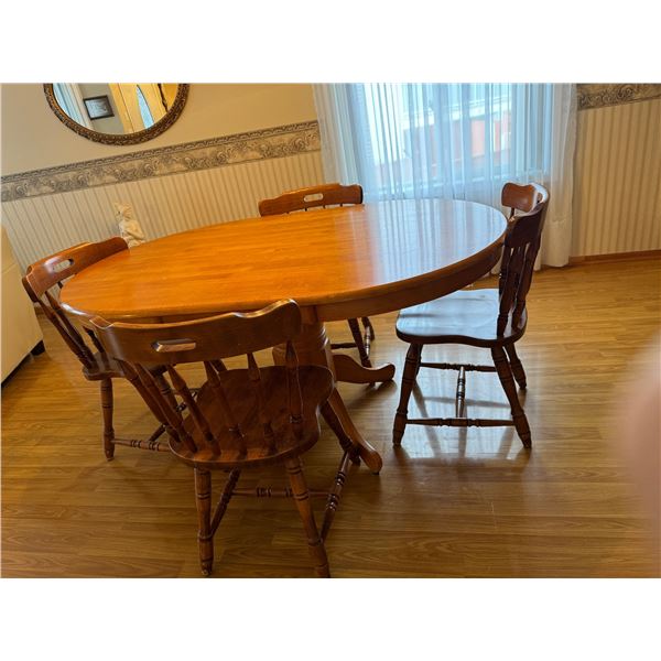 Table and 4 chairs table measures59x42