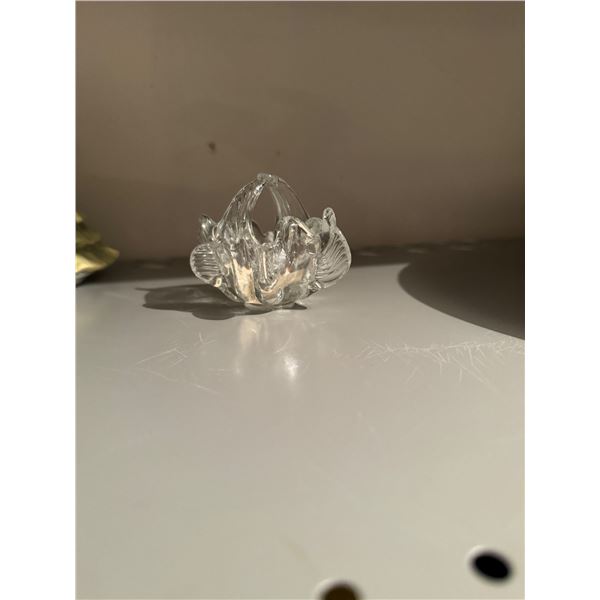 Small glass basket