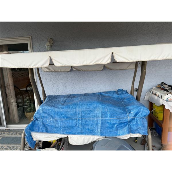 Patio swing cushions may have ware