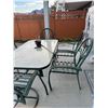 Image 4 : Patio table 6 chairs no cushions