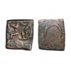 Image 1 : Post-Mautyan, Kaushambi region, Guild issue, Shosheniye , Copper Unit, 1.32grms