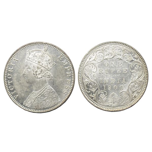 1900, Silver Rupee, Bombay Mint,