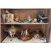 Image 1 : Contents Of Entire 2 Shelves - Includes Silver Plated Home Decor & More