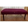 Image 1 : Entry Bench Solid Wood and Upholstered 39L x 14D x 15H