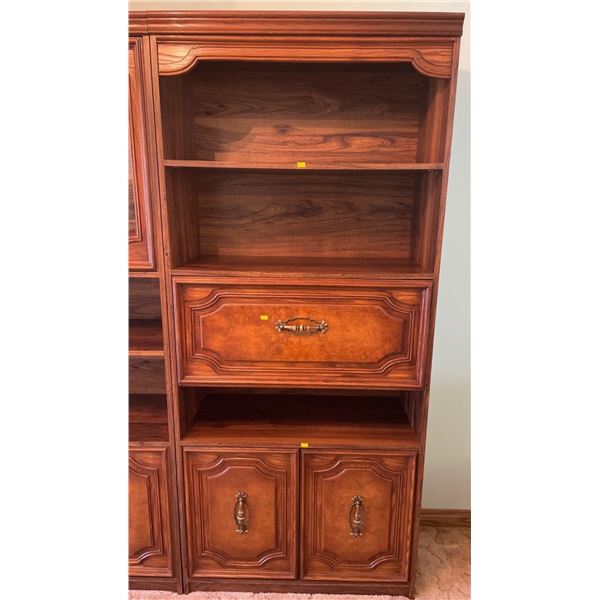 Solid Wood Bookshelf/Cabinet 32Lx15Dx72H