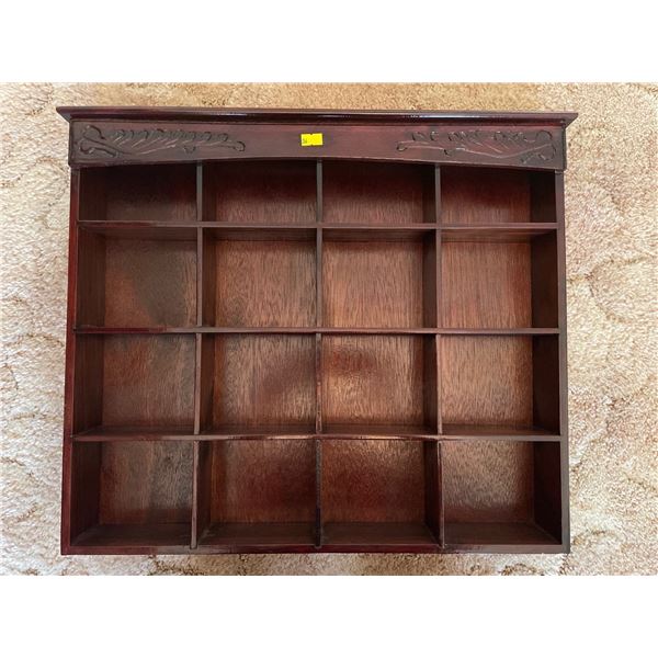 Vintage Wooden Decorative Shelf 20.5Lx18.5H