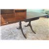 Image 1 : Solid Wood Handcrafted Drop Leaf Dining Table With 2 Leaves & Claw Feet Without Leaf - 59Lx38Dx29.5H