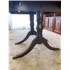 Image 2 : Solid Wood Handcrafted Drop Leaf Dining Table With 2 Leaves & Claw Feet Without Leaf - 59Lx38Dx29.5H