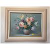 Image 1 : Artist Justin - Floral Art In Wooden Frame 21Lx17H