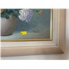 Image 2 : Artist Justin - Floral Art In Wooden Frame 21Lx17H