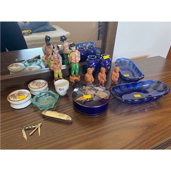 Assorted Collection Of Asian Themed Decor