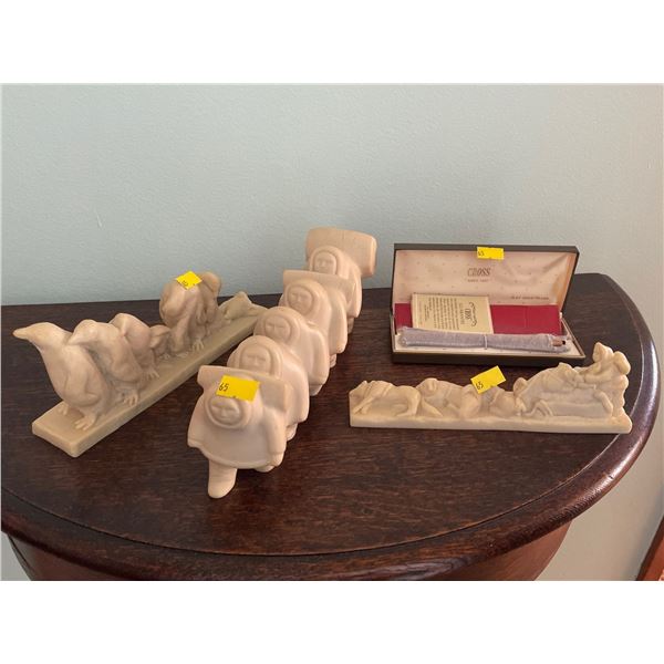 Assorted Collection Of Soap Stone Indigenous Art & More