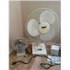 Image 4 : Assorted Collection Of Home Items - 2 Oscillating Fans, Sony Clock Radio & More